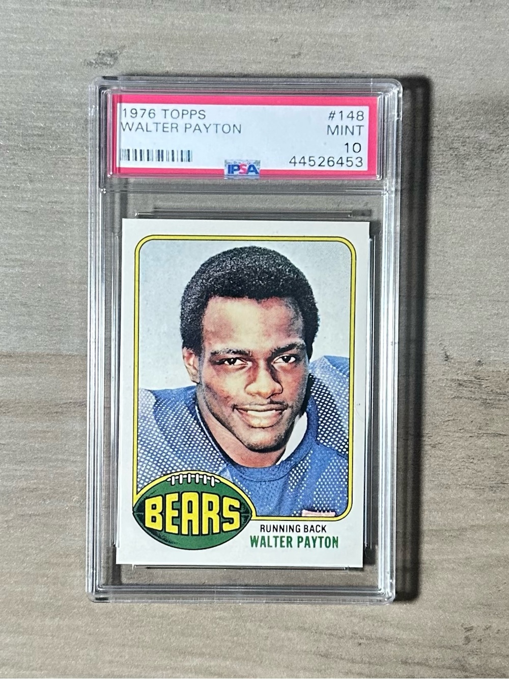 Walter Payton Rookie Gem Mint 10 1976 Topps #148 Novelty Football Card. Bears.